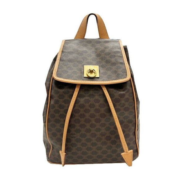 CELINE Brown Leather Backpack - Picture 1 of 15